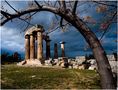 Temple of Apollo in Ancient Corinth, Greece by Christos Banos 