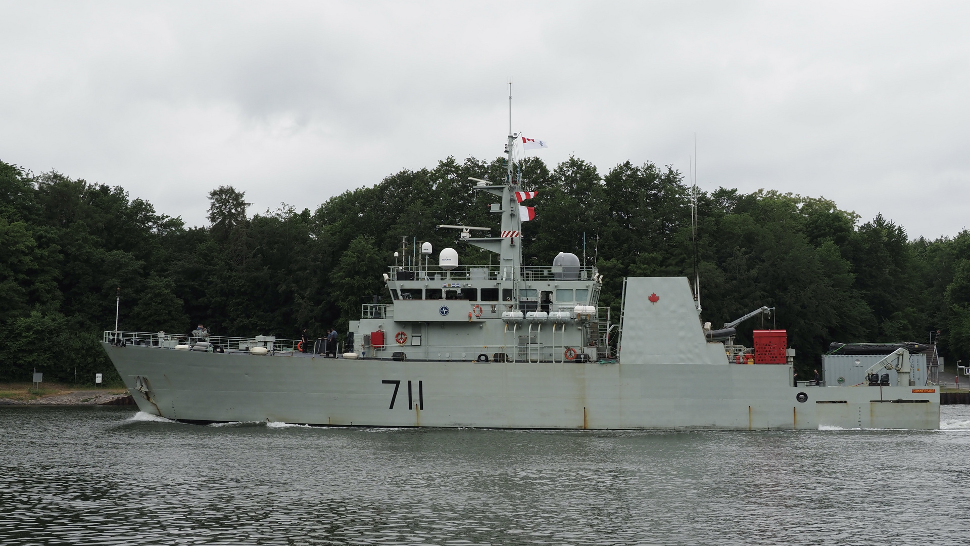 CDN kanadisches Warship auf dem NOK