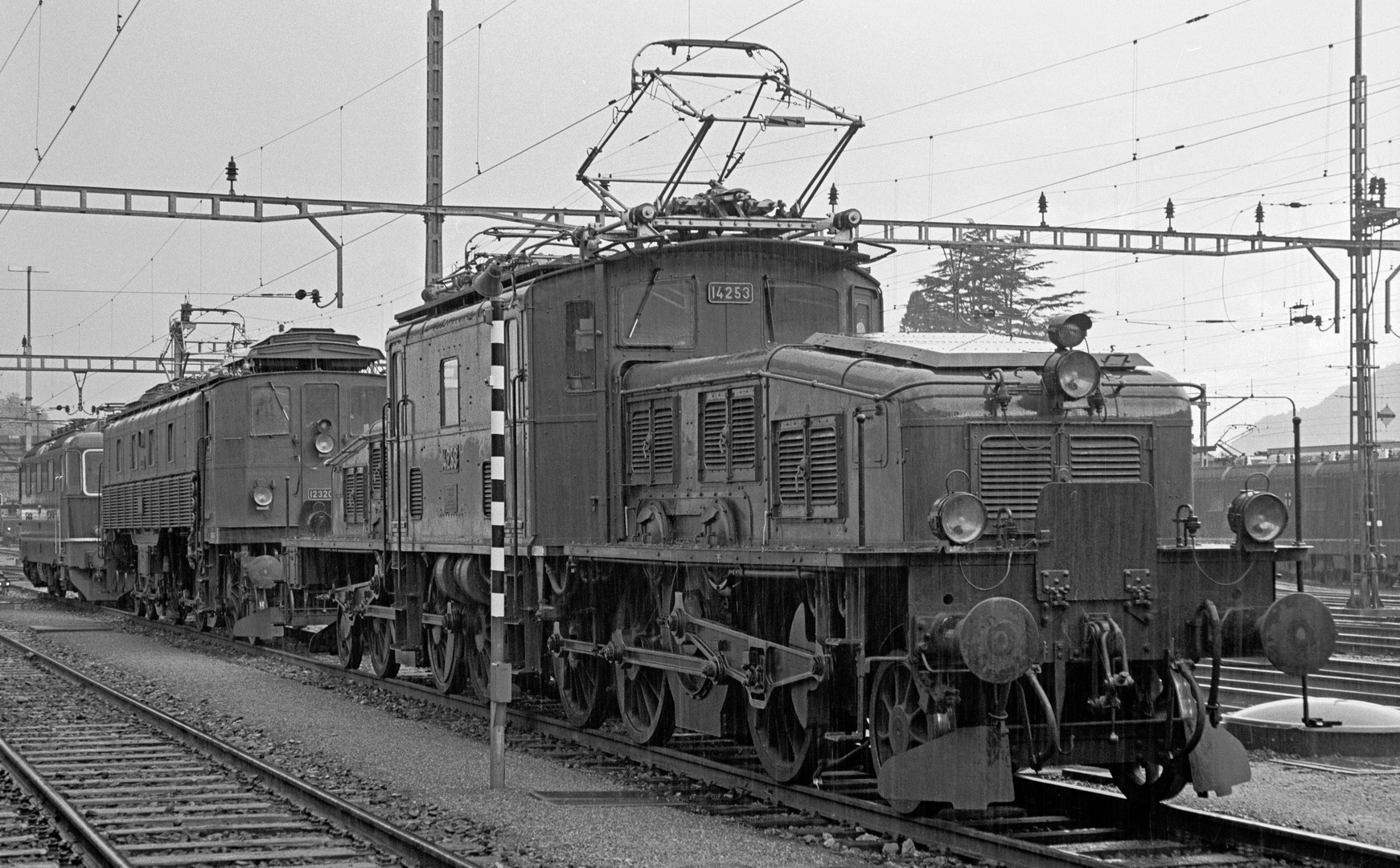 Ce 6-8 II 14253 u. Be 4-6 12320 Bellinzona 1977 