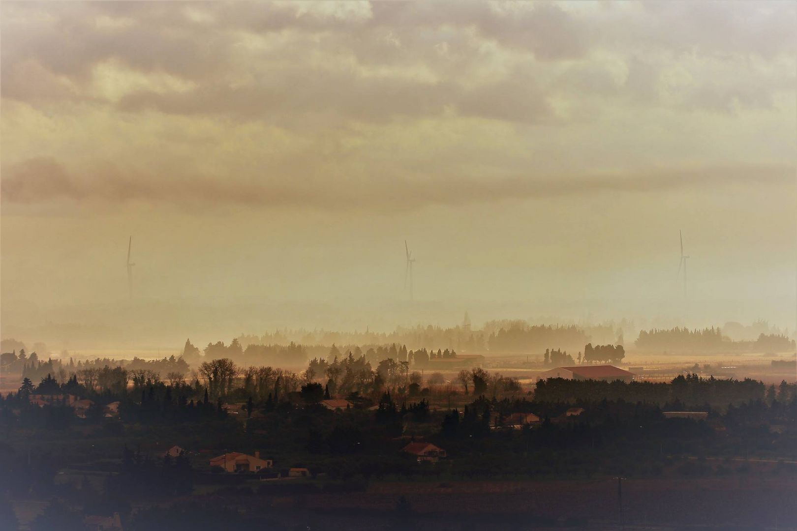 Ce matin, vue sur la plaine