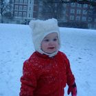 Cecilie im Schnee