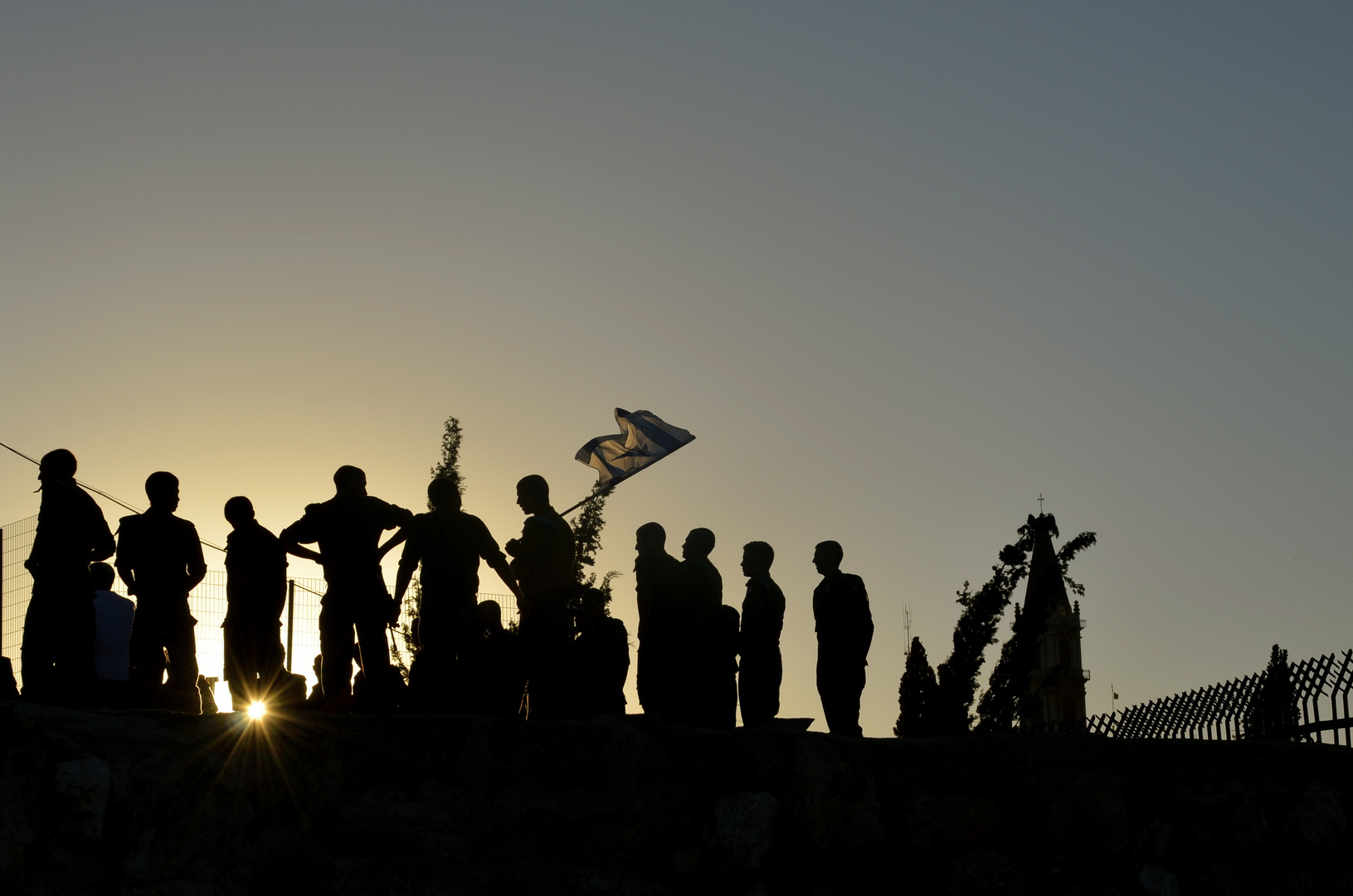 Celebrating soldiers in Eastern Jerusalem
