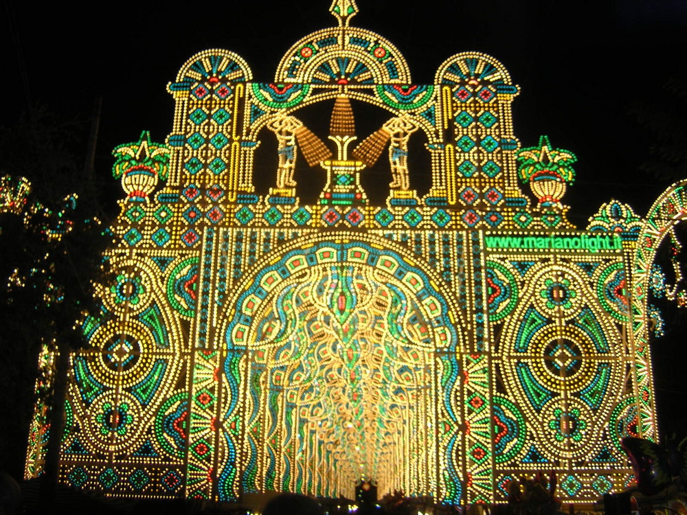 Celebration of the Saint of the town ( Alesio ) in the South of Italy