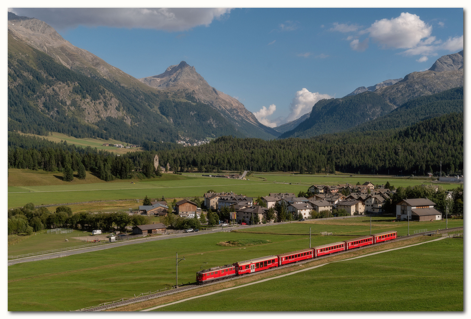 Celerina - Regionalzug aus St. Moritz