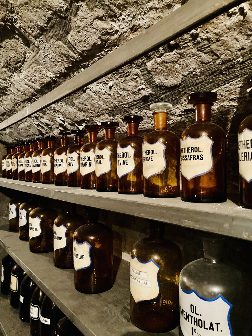 Cellar of an old pharmacy, so cool!