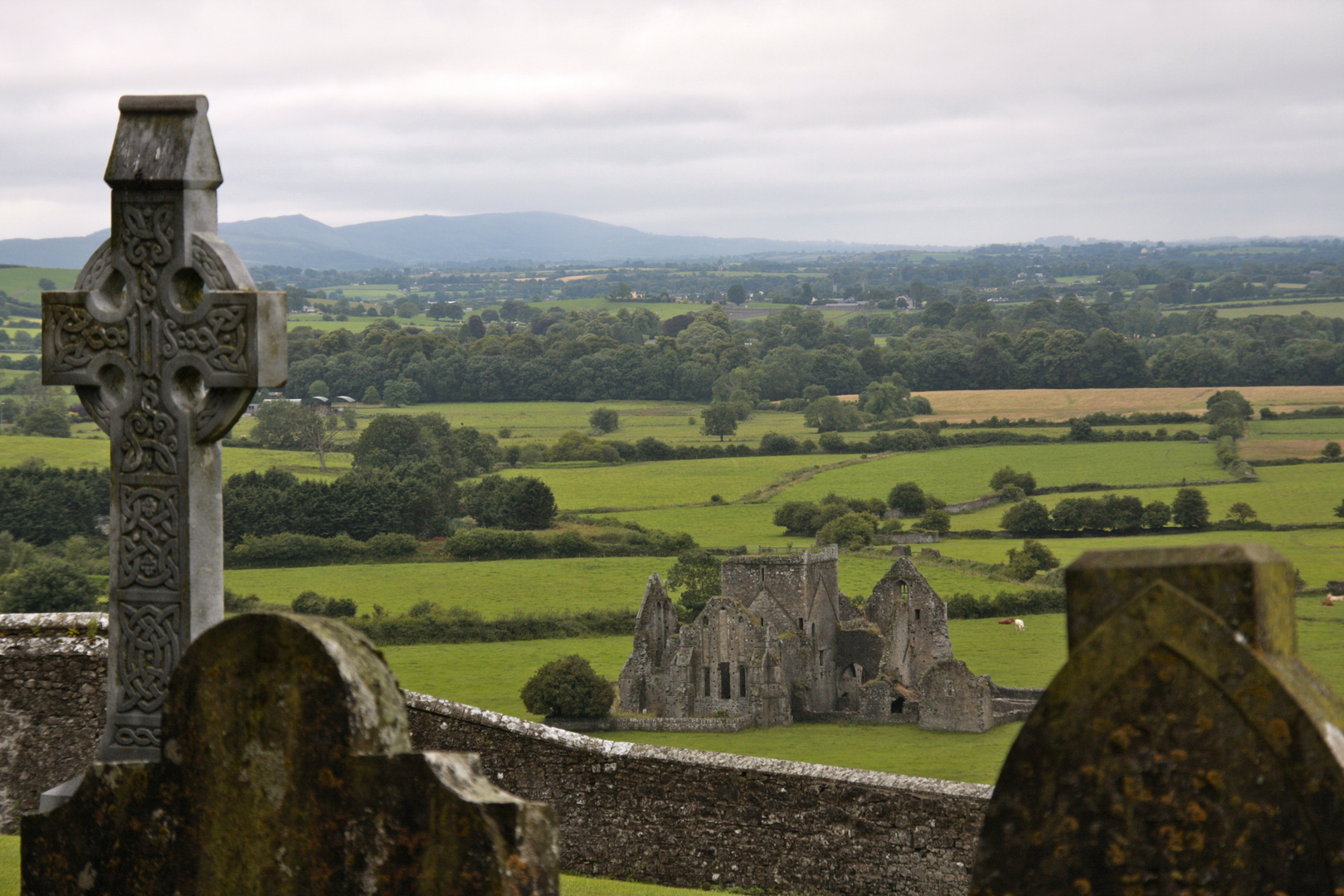 celtic crosses, ruines, stones,- guess where it is ...???