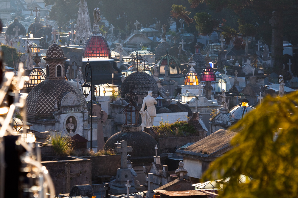 Cementerio de la Recoleta im Morgenlicht