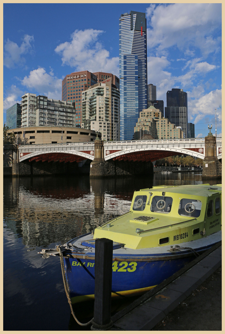 central melbourne  from the yarra river