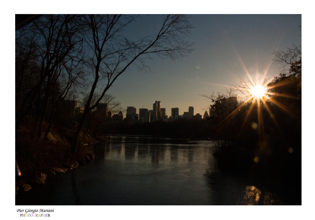 Central Park al tramonto