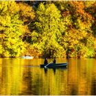 Central Park Autumn No.4 - A Golden Afternoon on the Lake