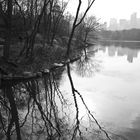 Central Park im Dezember - Blick von der Bow Bridge