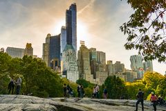 Central Park New York am Abend