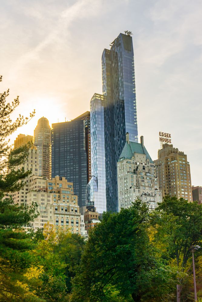 Central Park New York mit Blick auf die Skyline