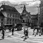 Centralbahnplatz am Abend