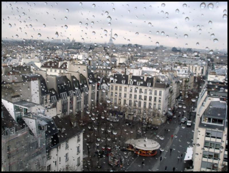 Centre Pompidou im Regen