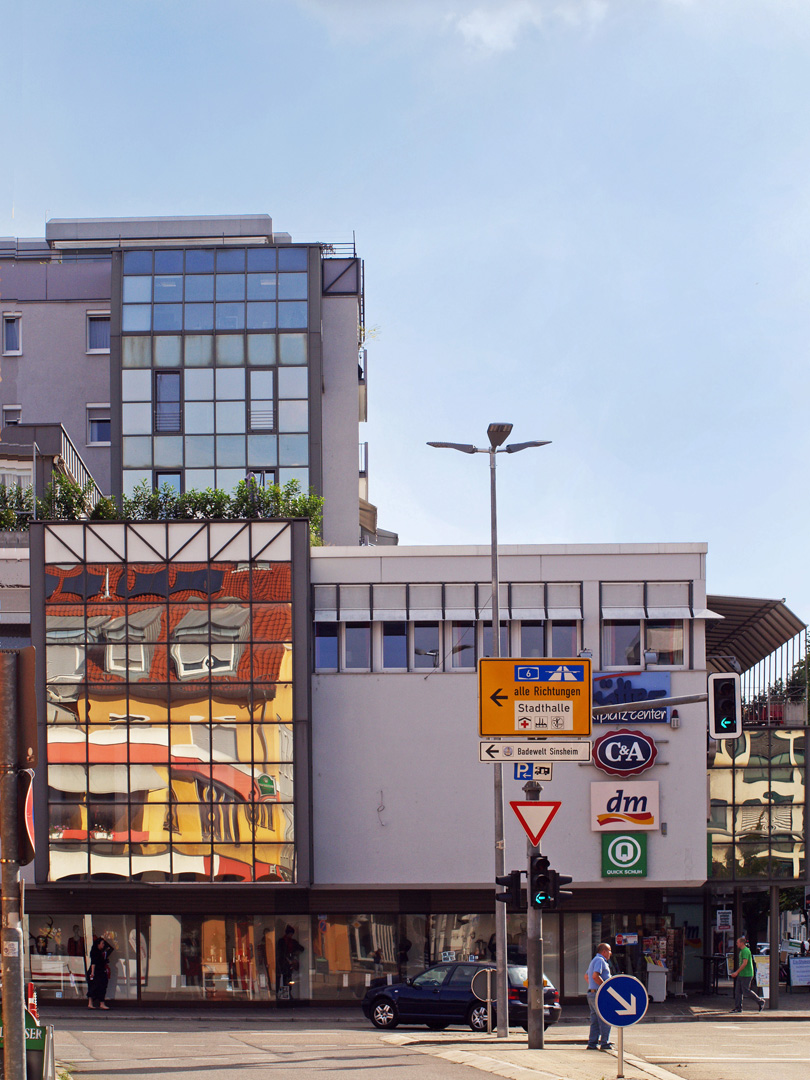 Centre ville de Sinsheim/Elsenz  --  Stadtzentrum von Sinsheim/Elsenz