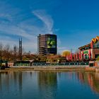 CentrO Oberhausen mit Blick auf Gasometer