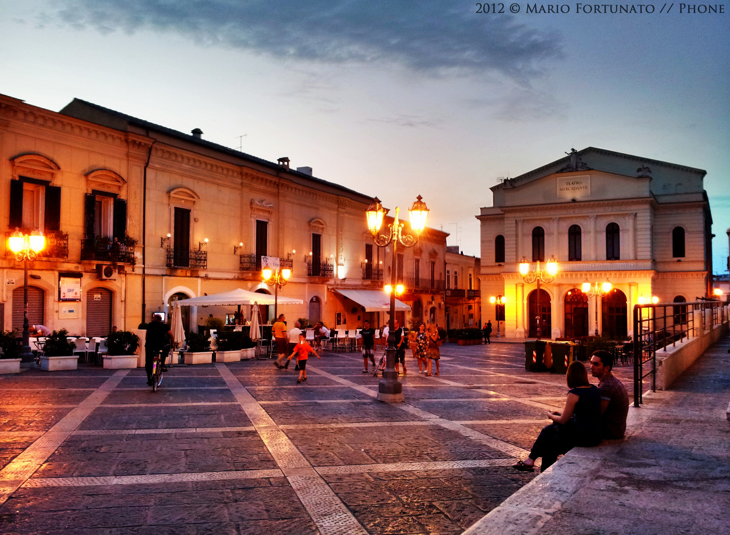 Cerignola - Piazza Matteotti Illuminata