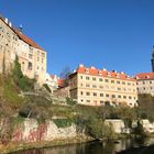 Ceský Krumlov - Blick auf das Schloss und den Schlossturm