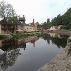 Ceský Krumlov - Reflektionen auf der Moldau