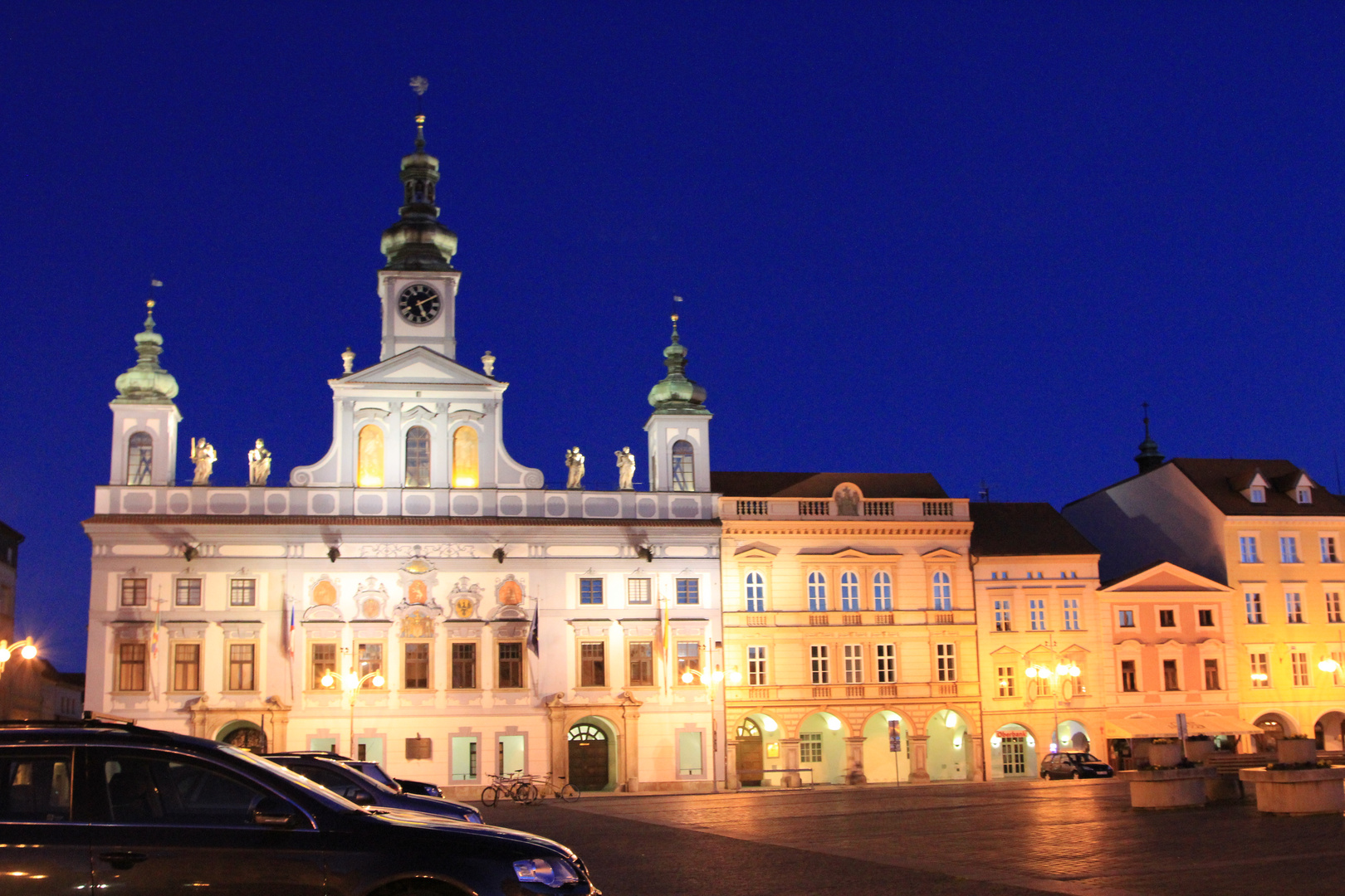 Ceske Budejovice (Budweis) kurz vor Sonnenaufgang 2