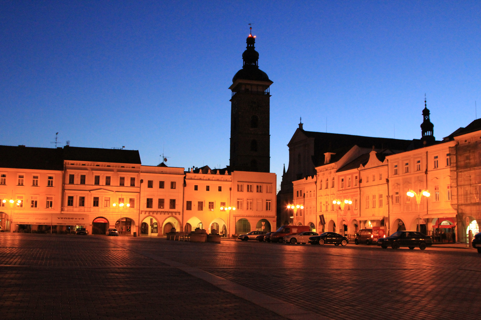 Ceske Budejovice (Budweis) kurz vor Sonnenaufgang 4