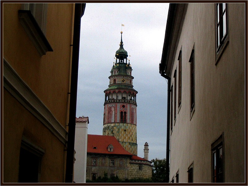 Cesky Krumlov - Blick auf den Schlossturm