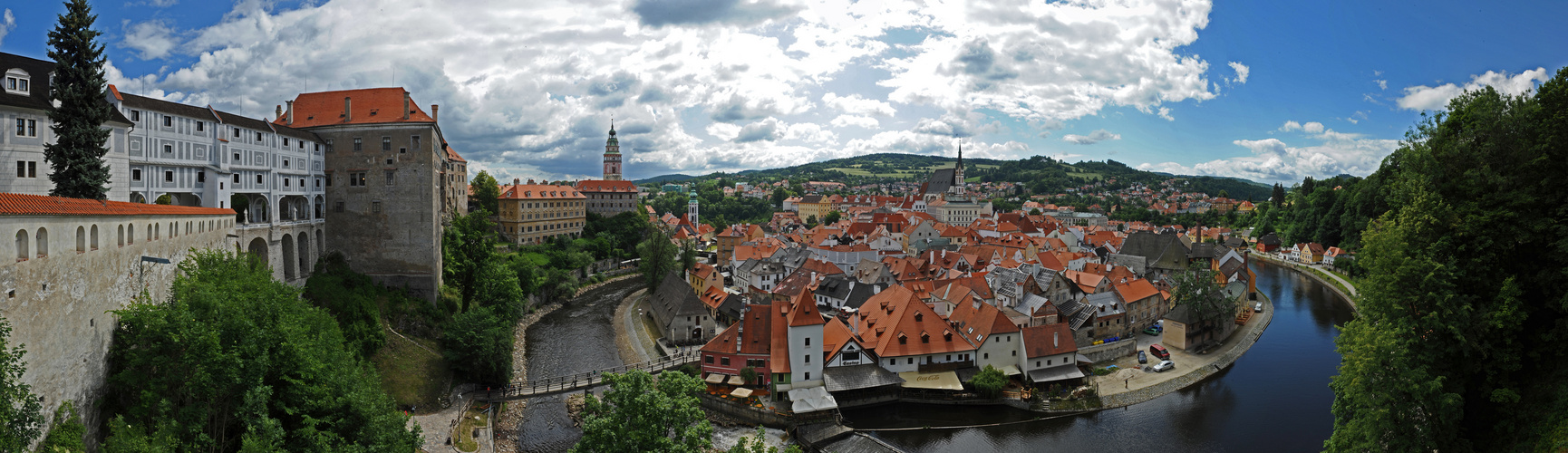 Cesky Krumlov - Panorama Krumau