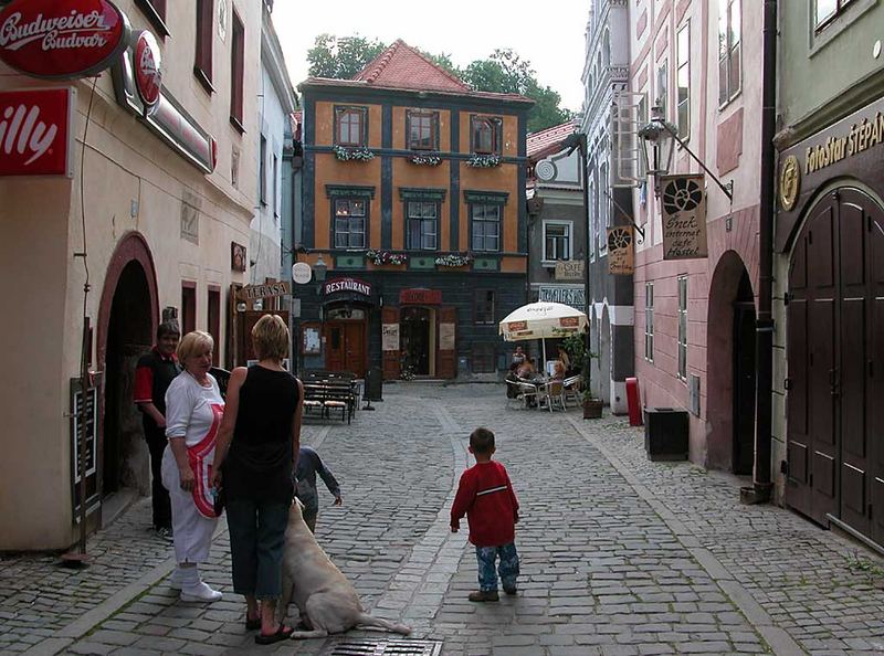 Cesky Krumlov - Strassenszene