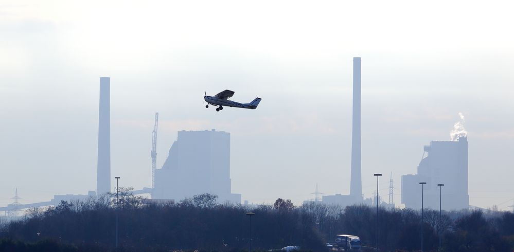 Cessna am City Airport Mannheim