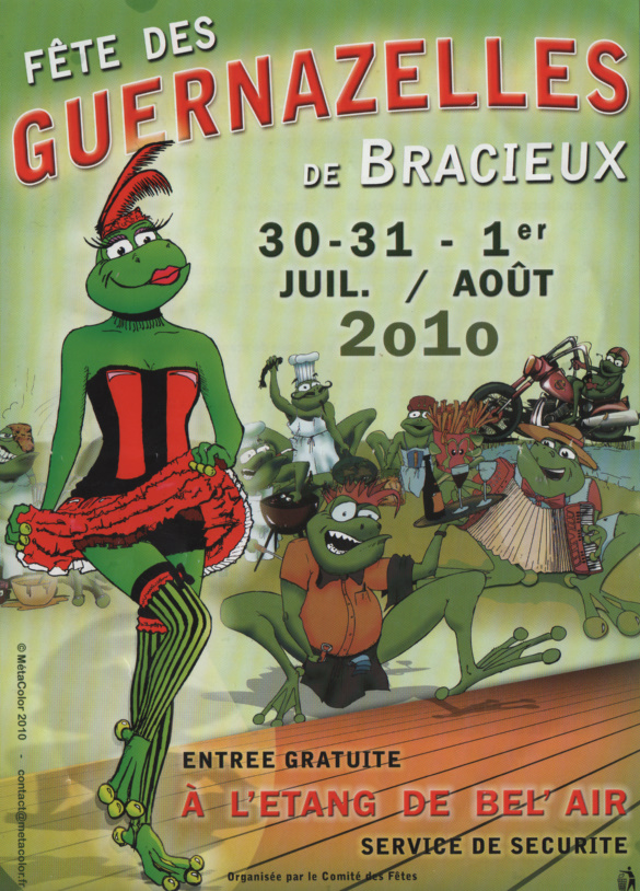 C'EST LA FETE AUX " GUERNAZELLES " ( grenouilles ) A BRACIEUX 41