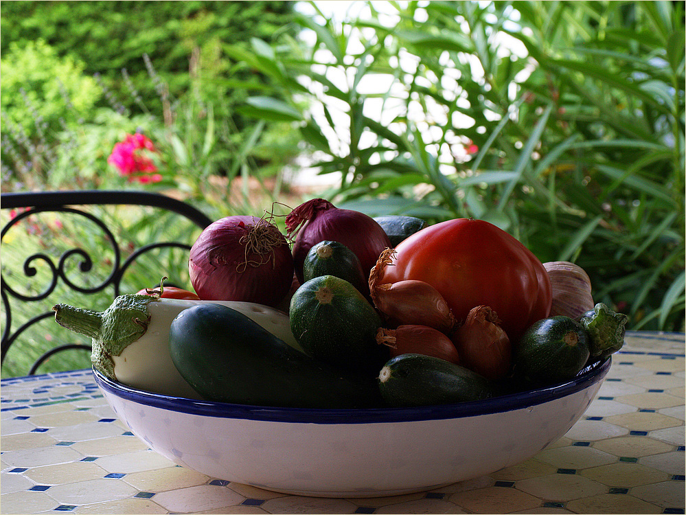 C’était l’été …3 Légumes de saison - Es war Sommer…3 Sommergemüse