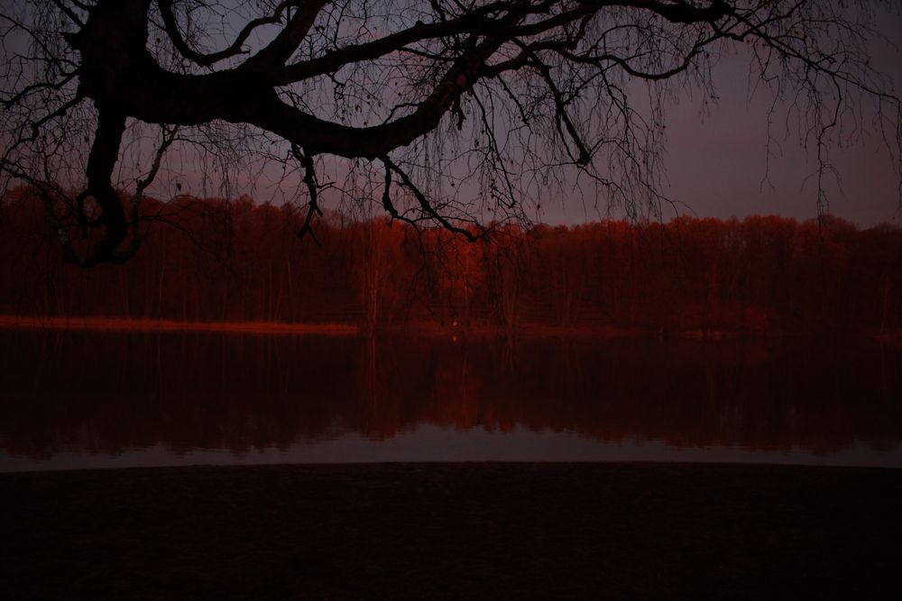 Grunewaldsee - seltsame Beleuchtung von Monika Hemmschrot