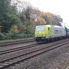 CFL 185 534  am 28.10.2017 mit blauen PKP Falns am Abzweig Duisburg-Lotharstrasse 