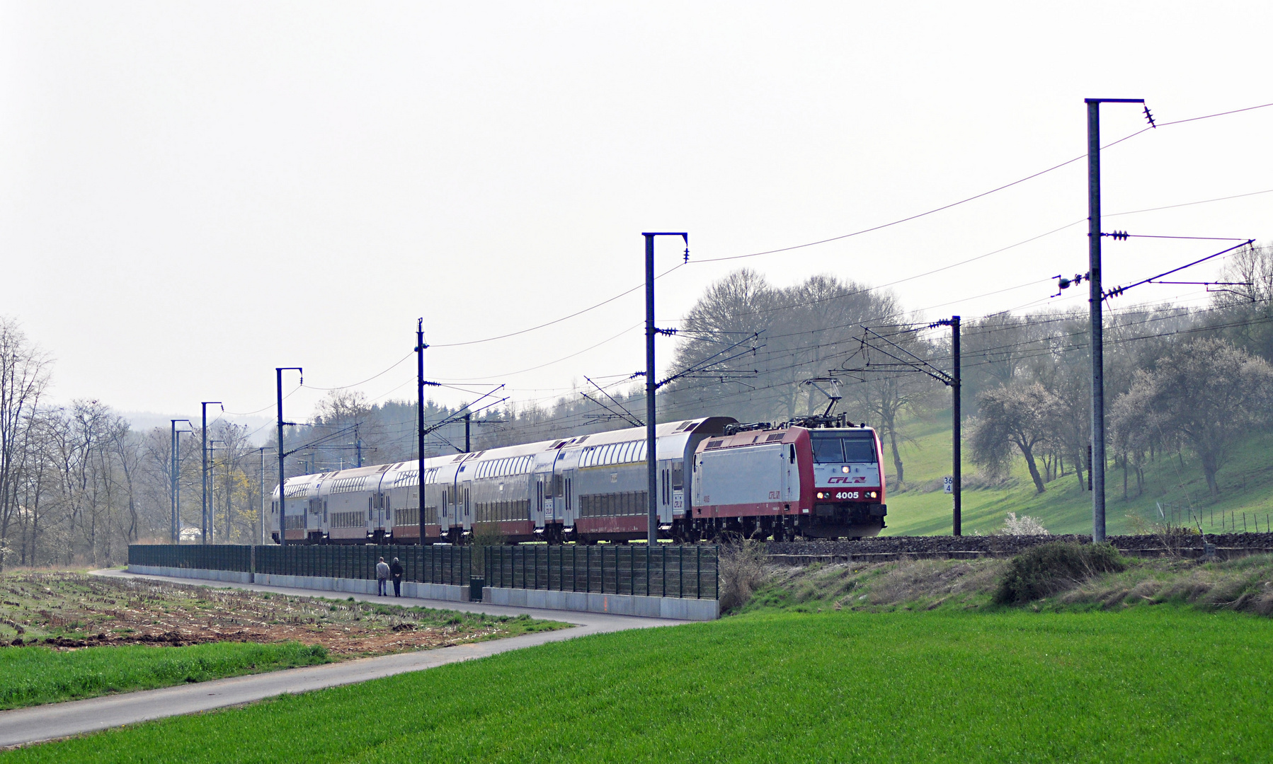 CFL 4005 mit IR nach Gouvy in Pettingen/Mersch