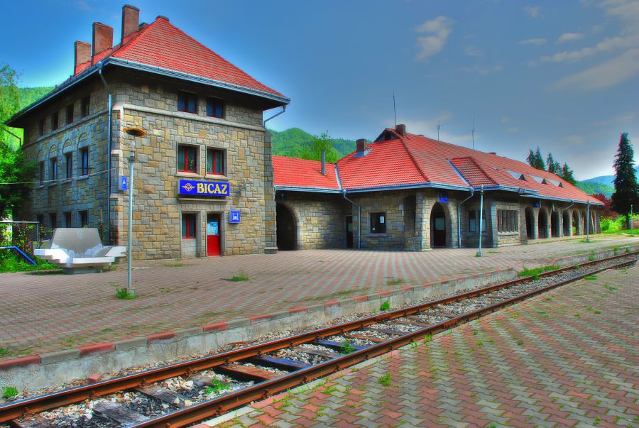 CFR Bicaz railway station in 15.05.2010