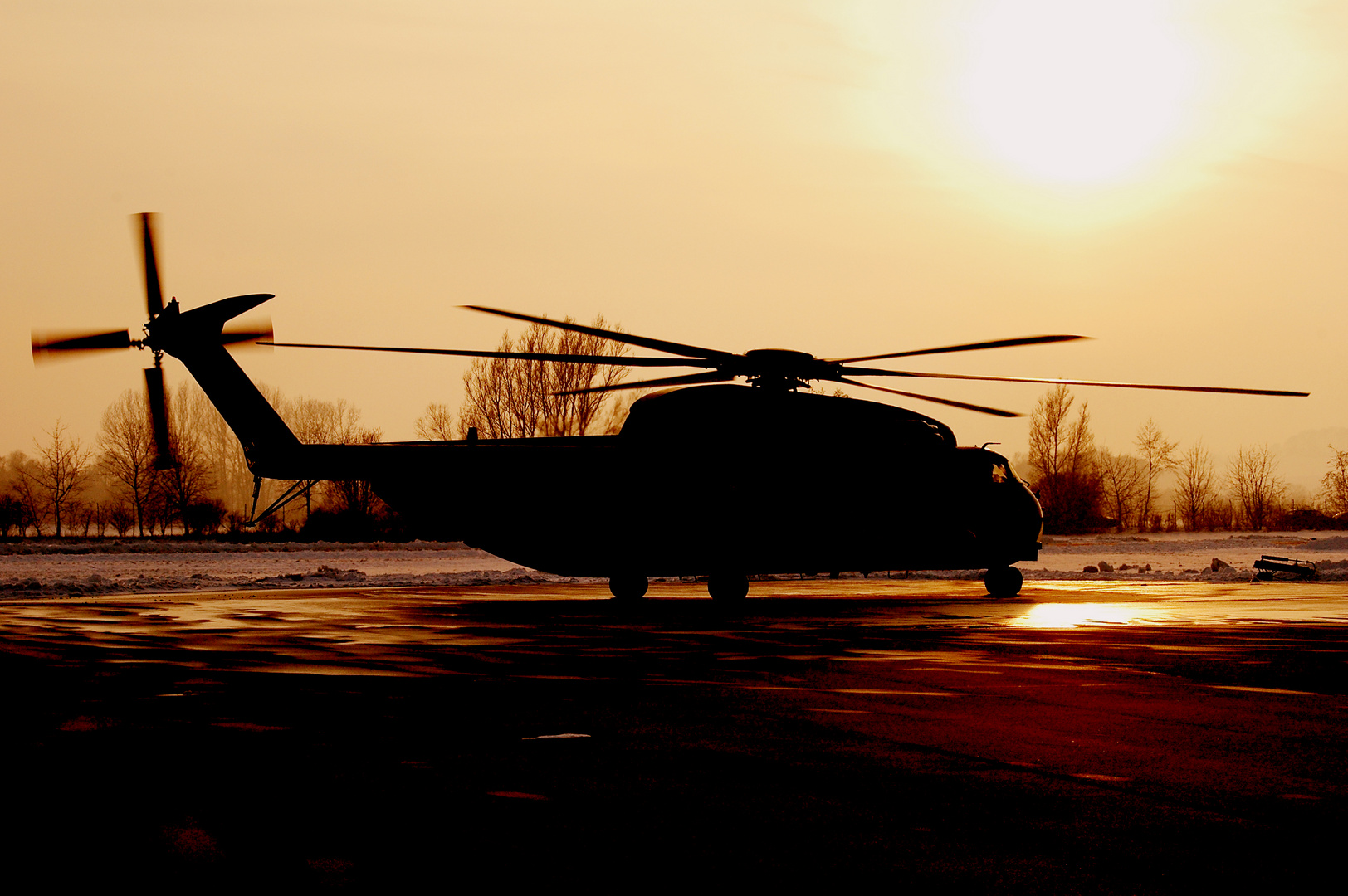 CH 53 G im Sunset