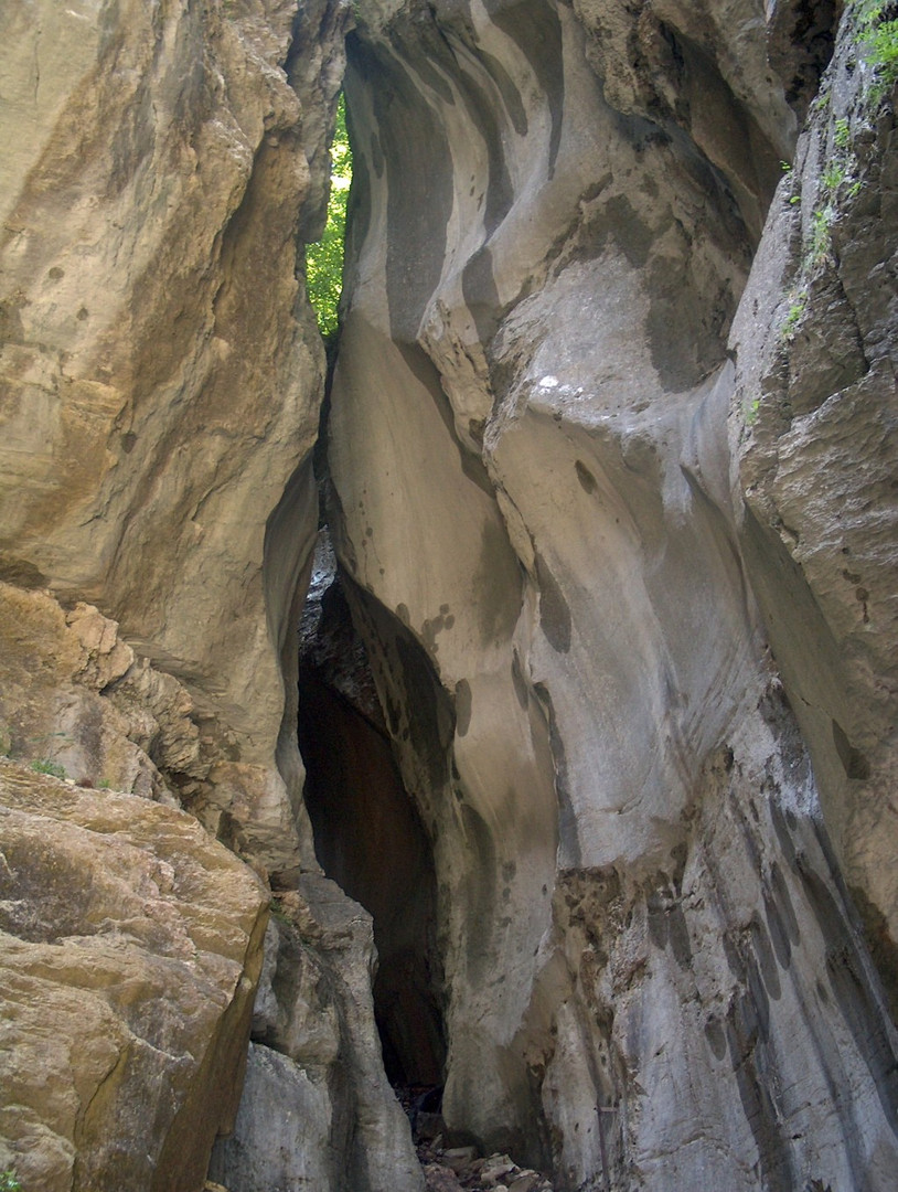 CH-Meiringen, Aareschlucht, 'Der Weg des Gletschers'