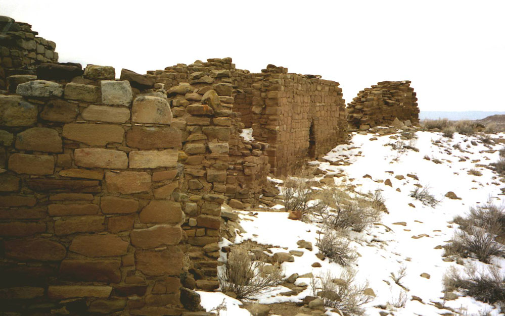 Chaco Canyon in winter