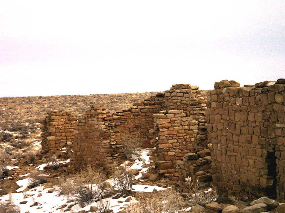 Chaco Canyon in winter