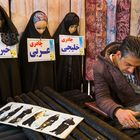 Chador-Verkäufer in Isfahan