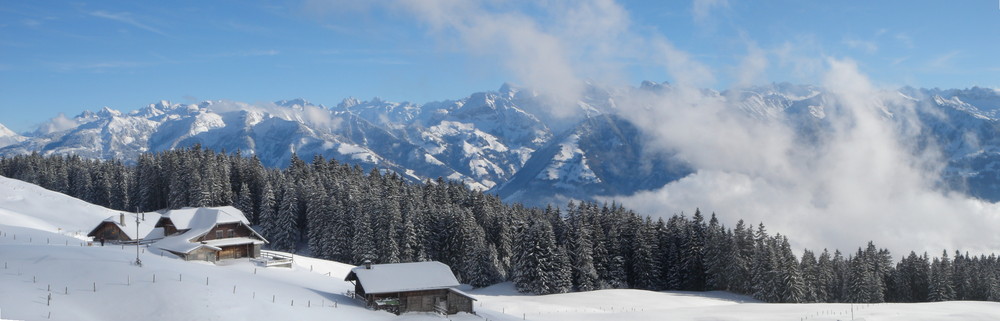 Chäseren Alp im Winterkleid