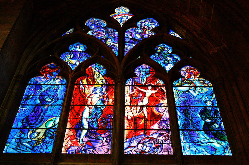 CHAGALL 1960 Fenster in St. Etienne/Metz Foto & Bild