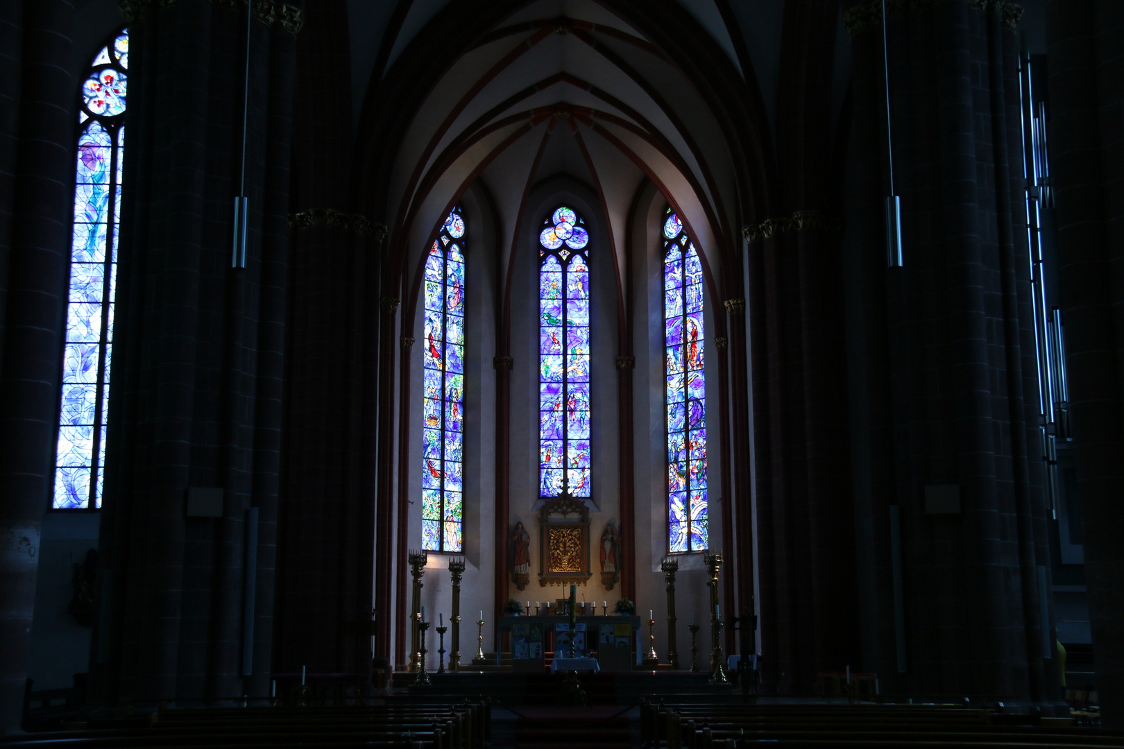 Chagall-Chor-Fenster in St.Stephan MaInz