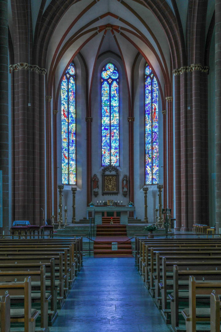Chagall-Fenster derKatholische Pfarrkirche Sankt Stephan in Mainz