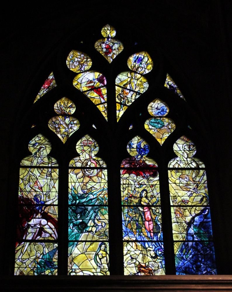 Chagall-Fenster in der Kathedrale von Metz