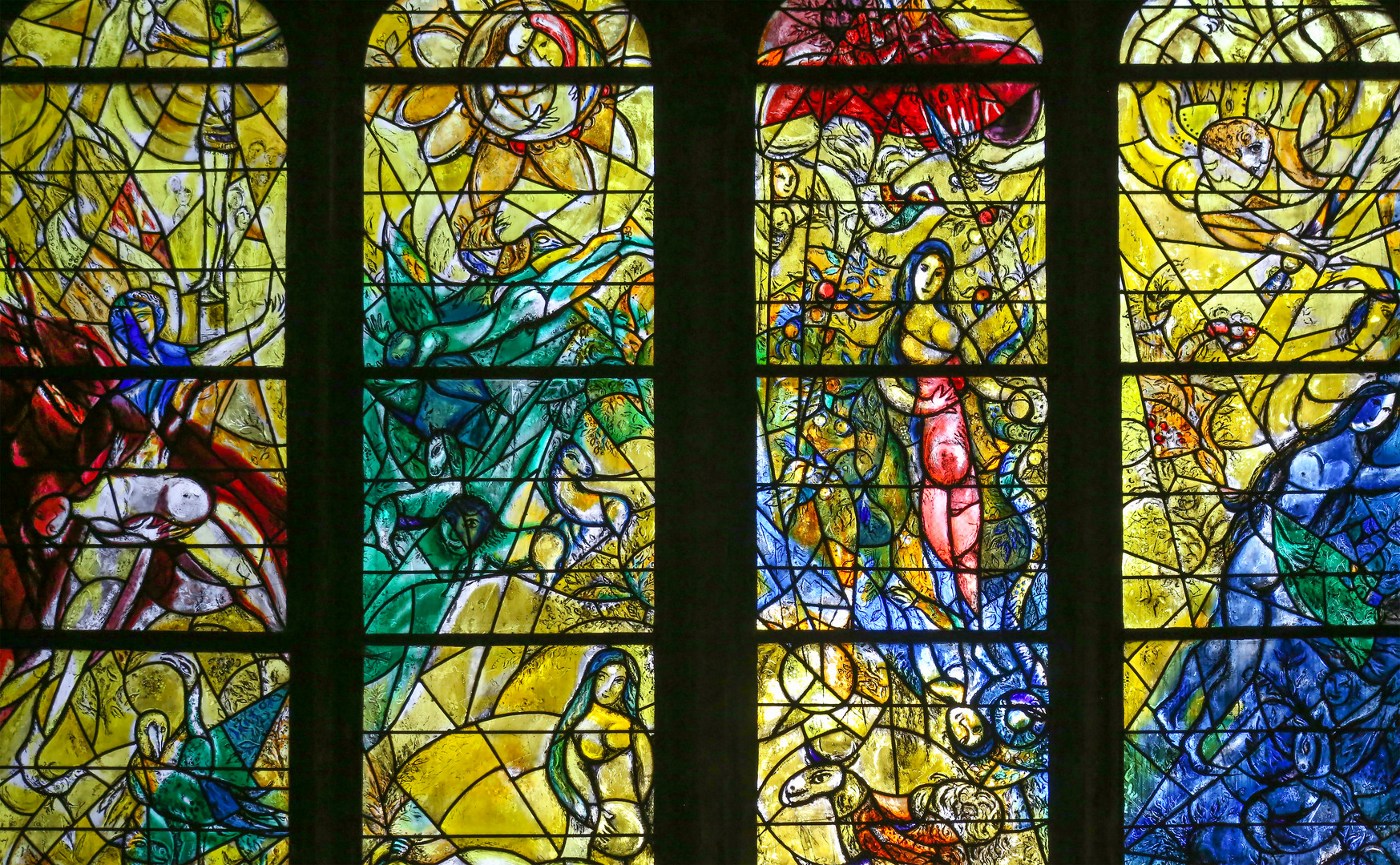 Chagalls Fenster in Metz (Detail)