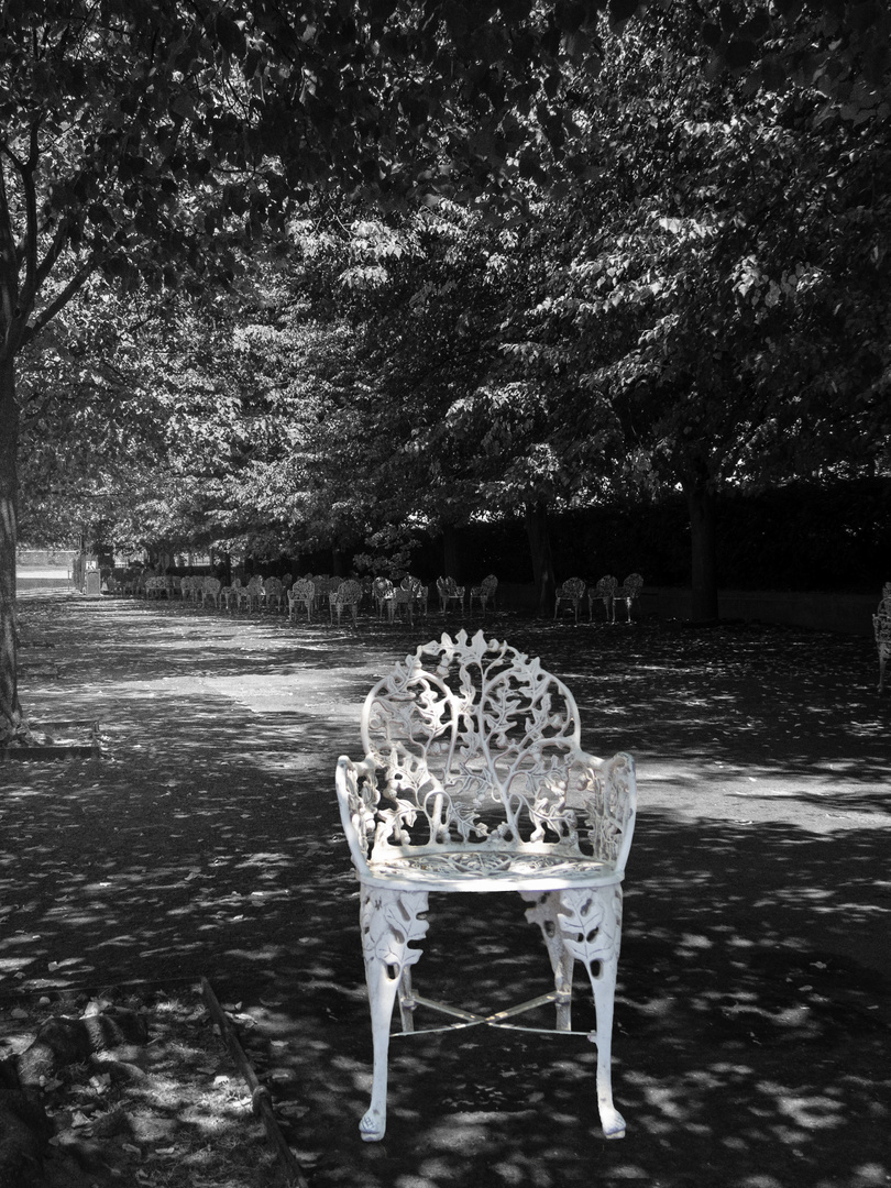 ... chair in the park ...