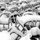 chairs and snow