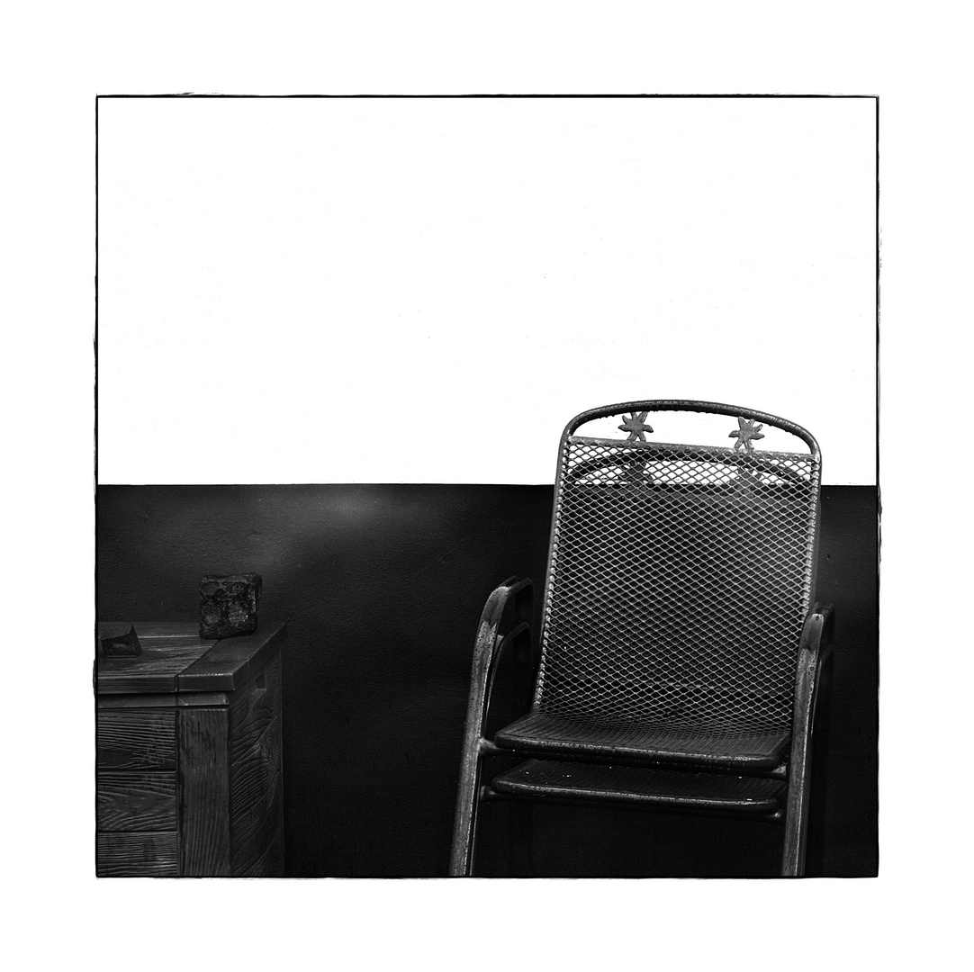 chairs in b&w